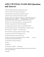 ATP-CTP FINAL EXAM 2024 Questions and Answers. - DocMerit