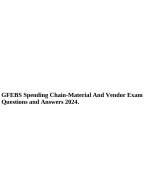 GFEBS Spending Chain-Material And Vendor Exam Questions and Answers ...