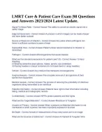 LMRT State Review Exam |138 Questions With Answers, LMRT State Exam ...