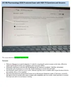ATI RN Pharmacology Proctored Exam 2026 with NGN: 70 Real Screenshot Questions and Answers