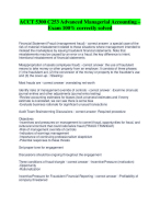 ACCT 5300 C253 Advanced Managerial Accounting – Exam 100% correctly solved