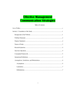 Effective Management Communication Strategies