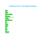 Caduceus Ch1 circulatory system questions and answers complete solution 2025&2026