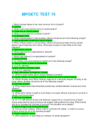 MPOETC TEST 15 questions with verified answers 100% complete solution 2025/2026