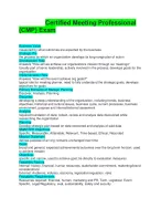 Certified Meeting Professional (CMP) Exam questions with answers ...