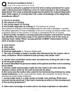 Nursing Fundamentals Exam 1 Practice Test/29 Accurate Questions and Answers