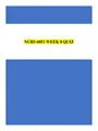 NURS 6051 WEEK 8 QUIZ / NURS6051 WEEK 8 QUIZ / NURS 6051N WEEK 8 QUIZ / NURS6051N WEEK 8 QUIZ: WALDE...