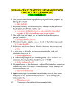 NUR 634 APEA 3P Practice Qbank Questions And Answers-2024