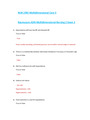 NUR 2392 / NUR2392: Multidimensional Care II / MDC 2 Exam 2 (Latest 2021 / 2022) Rasmussen