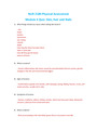 NUR 2180 / NUR2180: Physical Assessment Module 4 Quiz-Skin, Hair and Nails (Latest 2021 / 2022)