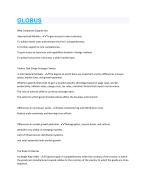GLOBUS Questions with complete Answers