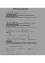 Class 12 physics chapter 1 short notes (Electric field and charge)