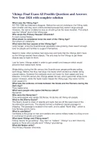 Vikings Final Exam All Possible Questions and Answers New Year 2024 ...