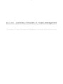 SST 101 - Summary Principles of Project Management
