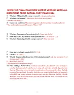 CHEM 103 FINAL EXAM NEW LATEST VERSION WITH ALL QUESTIONS FROM ACTUAL PAST EXAM 2024