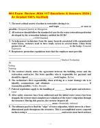 Wrt Exam  Review ,With 117 Questions & Answers 2024 ( A+ Graded 100% Verified)