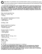 BSN HESI 215 DOSAGE CALCULATION EXAM (2025) comprehensive questions and verified answers (detailed