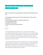 AWS CLOUD PRACTITIONER EXAM 1 QUESTIONS AND VERIFIED ANSWERS
