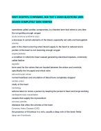 NAVY HOSPITAL CORPSMAN, HCB TEST 5 EXAM QUESTIONS 100% SOLVED COMPLETELY