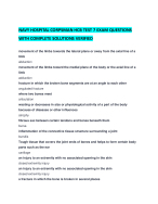 NAVY HOSPITAL CORPSMAN HCB TEST 7 EXAM QUESTIONS WITH COMPLETE SOLUTIONS VERIFIED