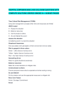 HOSPITAL CORPSMAN BASIC (HCB 101) EXAM QUESTIONS WITH COMPLETE SOLUTIONS VERIFIED
