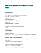 HCB 102 EXAM QUESTIONS WITH COMPLETE SOLUTIONS VERIFIED