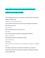 NAMC NIMS 100.HCb ACTUAL EXAM QUESTIONS WITH COMPLETE SOLUTIONS UPDATED