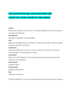 HCB GASTROINTESTINAL EXAM QUESTIONS 100% COMPLETELY SOLVED CORRECTLY AND VERIFIED