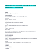 HCB GI/GU EXAM ACTUAL QUESTIONS WITH COMPLETE SOLUTIONS VERIFIED GRADED A+ ALREADY PASSED