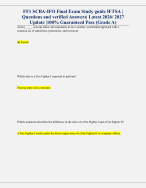 FF1 SCBA-IFO Final Exam Study guide IFTSA | Questions and verified Answers| Latest 2026/ 2027 Updat