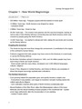 APUSH CHAPTER ONE NOTES