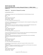 TEST BANK FOR Financial and Managerial Accounting: Managerial Chapters, 7e (Miller-Nobles)
