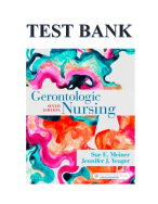 Test Bank For Gerontologic Nursing 6th Edition - By Authors: Sue Meiner