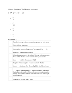 College Algebra Final Exam questions and answers 100% correct