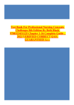 Test Bank For Professional Nursing Concepts  Challenges 8th Edition By Beth Black