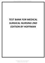 TEST BANK FOR MEDICAL  SURGICAL NURSING 2ND  EDITION BY HOFFMAN