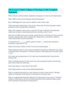 OB Exam 2 Galen College of Nursing || with Complete Solutions