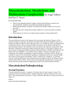 Musculoskeletal, Metabolism, and Multisystem Complexities By Angel Falkner and Sue Z. Green