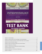 TEST BANK FOR PATHOPHYSIOLOGY 8TH EDITION BY VALENTINA AND NEAL S.