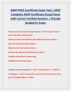 ASAP PACE Certificate Exam Test | 2025 Complete ASAP Certificate with ...