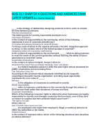 BUSI 311 CHAPTER 4 QUESTIONS AND ANSWERS EXAM LATEST UPDATE.Buy Quality Materials!