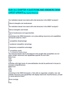 BUSI 311 CHAPTER 4 QUESTIONS AND ANSWERS EXAM LATEST UPDATE.Buy Quality Materials!