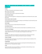 HIUS 221, QUESTIONS AND ANSWERS LATEST UPDATE, ALREADY GRADED A+