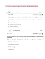 Latest ATI RN Fundamentals 2026 proctored NGN Exam | 70 Actual ...