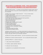 Inclusive Classroom - D152 - WGU