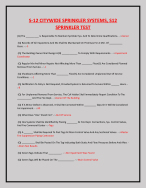 S-12 CITYWIDE SPRINKLER SYSTEMS, S12 sprinkler test