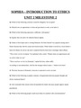 SOPHIA – INTRODUCTION TO ETHICS UNIT 2 MILESTONE 2,3&4/SOPHIA COMPLETE A+ GUIDE