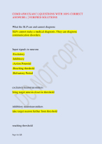 COMD 4500 EXAM 3 | QUESTIONS WITH 100% CORRECT  ANSWERS ( | VERIFIED SOLUTIONS