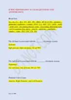 ECHOCARDIOGRAPHY 101 EXAM QUESTIONS AND  ANSWERS.DOCX