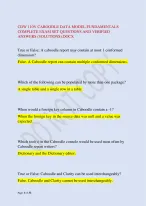 CDW 110V CABOODLE DATA MODEL FUNDAMENTALS  COMPLETE EXAM SET QUESTIONS AND VERIFIED ANSWERS (SOLUTI